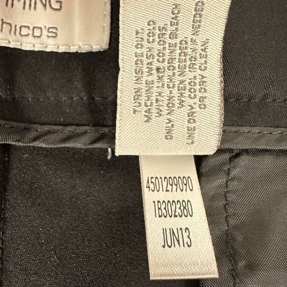 Chico's So Slimming Black Pant size 2 Short or 12 Short - Picture 8 of 8